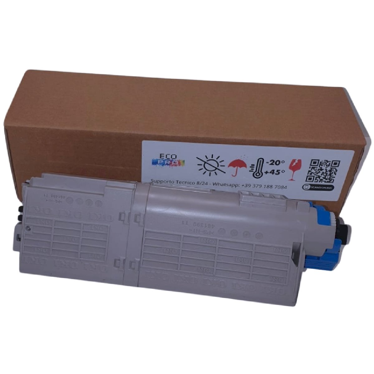 OKI - 46490623 - Toner Rigenerato Ciano - Resa pagine: 6.000 - EAN: 5031713067795 - Compatibile con: ES5442 ES5463 ES5473 dn MFP