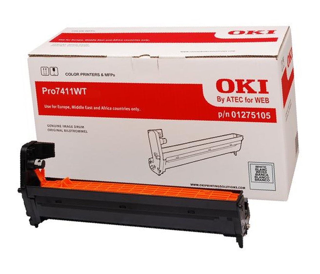 OKI - 01275105 - Tamburo Originale-Universale™ Bianco - Resa pagine: 6.000 - EAN: 5031713056485 - Compatibile con: ES7411WT