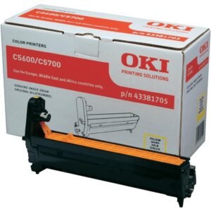 OKI - 43381705 - Tamburo Originale-Universale™ Giallo - Resa pagine: 20.000 - EAN: 5031713031451 - Compatibile con: C5600, C5700