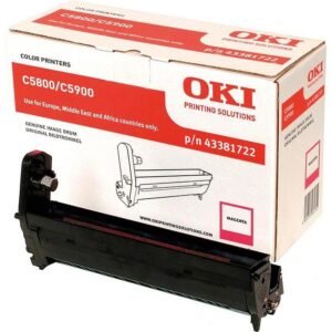 OKI - 43381722 - Tamburo Originale-Universale™ Magenta - Resa pagine: 20.000 - EAN: 5031713031710 - Compatibile con: C5800, C5900, C5550