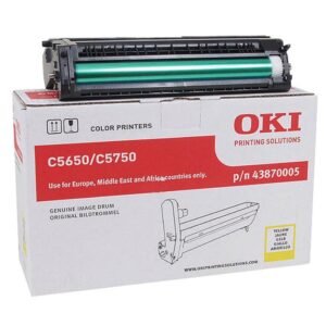 OKI - 43870005 - Tamburo Originale-Universale™ Giallo - Resa pagine: 20.000 - EAN: 5031713040095 - Compatibile con: C5650, C5750