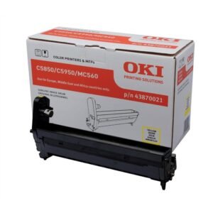 OKI - 43870021 - Tamburo Originale-Universale™ Giallo - Resa pagine: 20.000 - EAN: 5031713040170 - Compatibile con: C5850, C5950, MC560