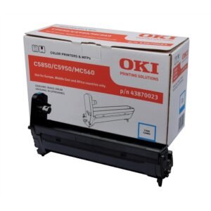 OKI - 43870023 - Tamburo Originale-Universale™ Ciano - Resa pagine: 20.000 - EAN: 5031713040194 - Compatibile con: C5850, C5950, MC560