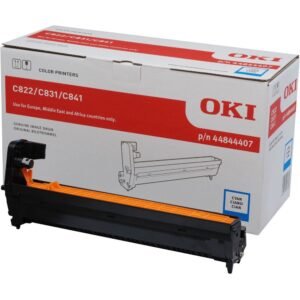 OKI - 44844407 - Tamburo  Originale-Universale™ Ciano - Resa pagine: 30.000 - EAN: 5031713053774 - Compatibile con: C822, C831, C841