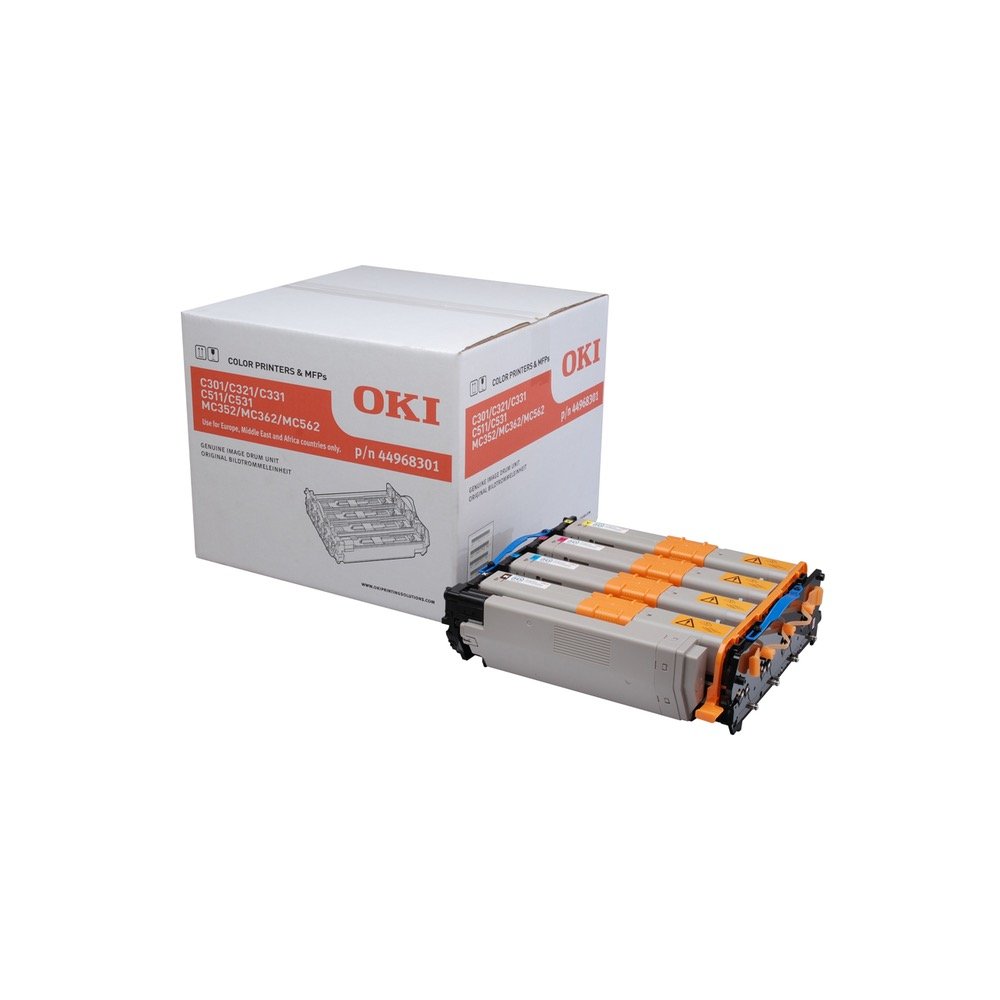 OKI - 44968301 - Tamburo Originale-Universale™ 4 Colori - Resa pagine: 20.000 - EAN: 5031713054702 - Compatibile con: C301, C321, C511, C332, C531, MC332, MC342, MC352, MC362, MC363, MC562