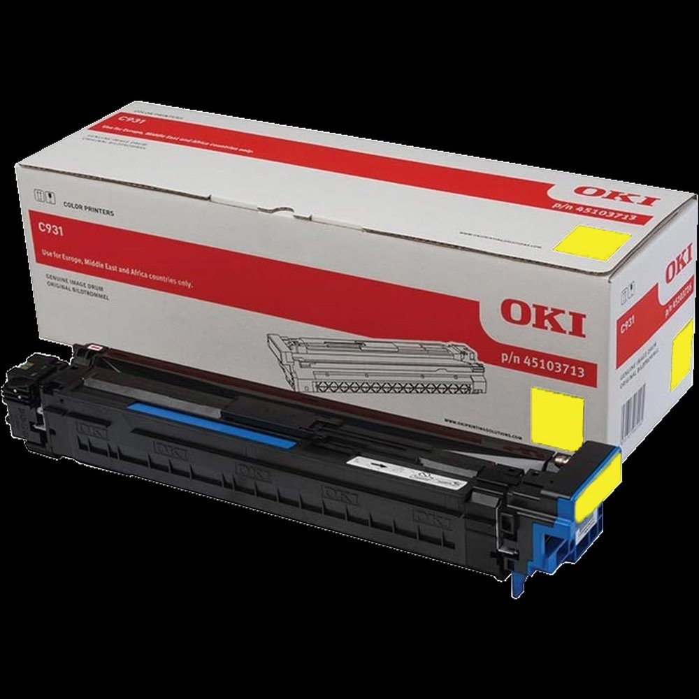 OKI - 45103713 - Tamburo Originale-Universale⢠Giallo - Resa pagine: 40.000 - EAN: 5031713061175 - Compatibile con: C931, C911