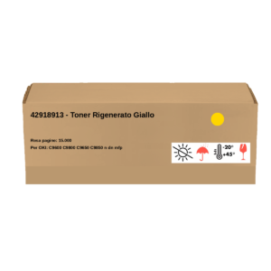 OKI - 42918913 - Toner Rigenerato Giallo - Resa pagine: 15.000 - EAN: 5031713026815 - Compatibile con: C9600 C9800 C9650 C9850 n dn mfp