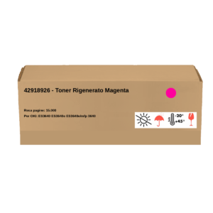 OKI - 42918926 - Toner Rigenerato Magenta - Resa pagine: 15.000 - EAN: 5031713026907 - Compatibile con: ES3640 ES3640e ES3640e/mfp 3640