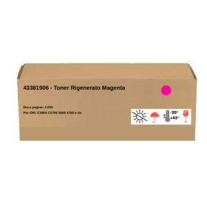 OKI - 43381906 - Toner Rigenerato Magenta - Resa pagine: 2.000 - EAN: 5031713031406 - Compatibile con: C5600 C5700 5600 5700 n dn
