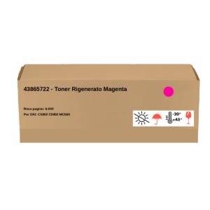 OKI  - 43865722 - Toner  Rigenerato Magenta - Resa pagine: 6.000  - EAN: 5031713039860 - Compatibile con: C5850 C5950 MC560