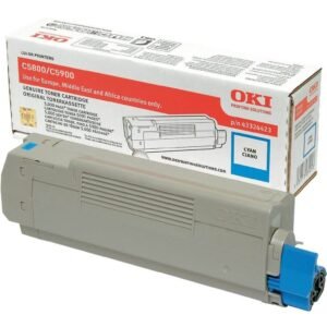 OKI - 43324423 - Toner  Originale-Universale™ Ciano - Resa pagine: 5.000 - EAN: 5031713031253 - Compatibile con: C5800, C5900, C5550