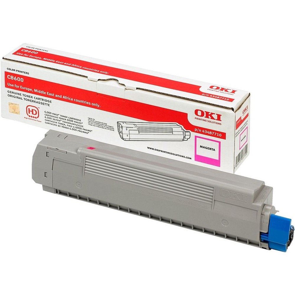 OKI - 43487710 - Toner Originale-Universale™ Magenta - Resa pagine: 6.000 - EAN: 5031713037729 - Compatibile con: C8600, C8800