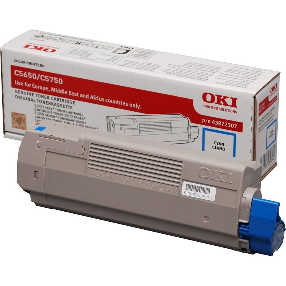 OKI - 43872307 - Toner Originale-Universale™ Ciano - Resa pagine: 2.000 - EAN: 5031713039792 - Compatibile con: C5650, C5750