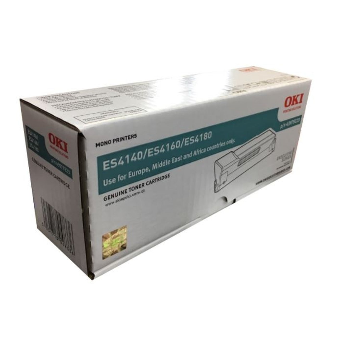 OKI - 43979223 - Toner Originale-Universale⢠Nero - Resa pagine: 12.000 - EAN: 5031713048336 - Compatibile con: ES4140, ES4160, ES4180