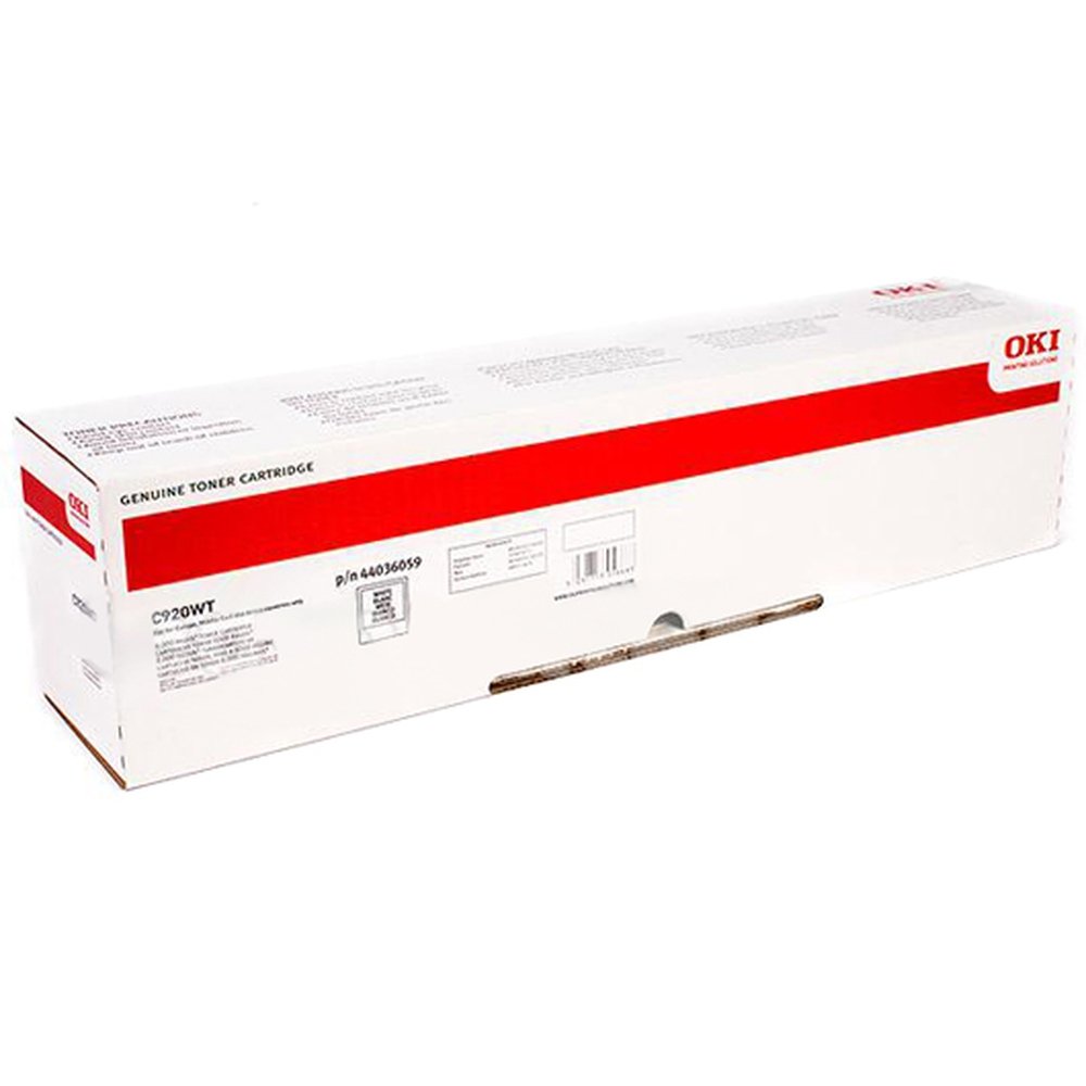 OKI - 44036059 - Toner Originale-Universale™ Bianco - Resa pagine: 8.000 - EAN: 5031713056683 - Compatibile con: C920WT