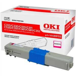 OKI - 44469705 - Toner  Originale-Universale™ Magenta - Resa pagine: 2.000 - EAN: 5031713047971 - Compatibile con: C310, C330, C331, C510, C511, C530, C531, MC351, MC352, MC361, MC362, MC561, MC562