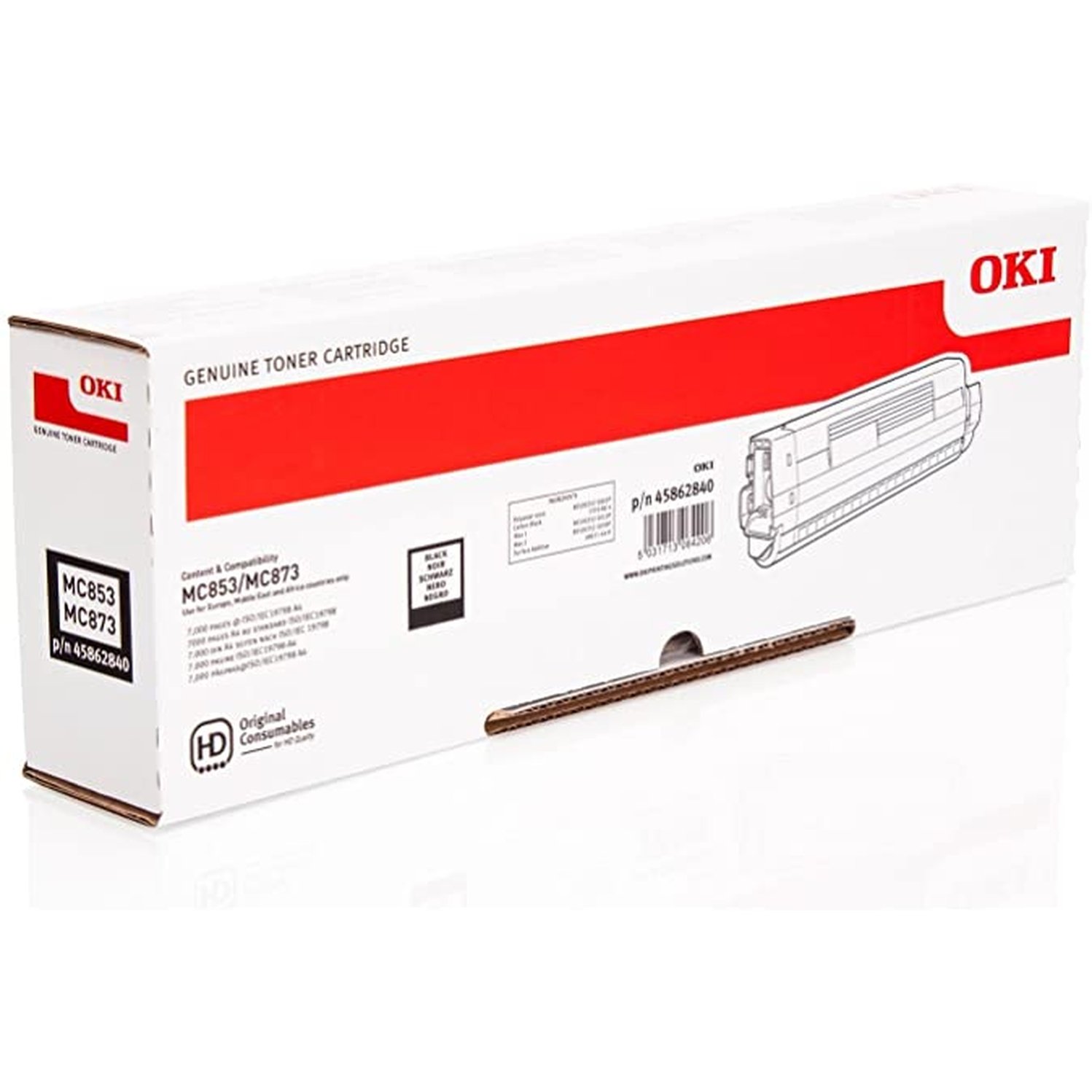OKI - 45862840 - Toner Originale-Universale™ Nero - Resa pagine: 7.000 - EAN: 5031713064206 - Compatibile con: MC853, MC873, MC863, MC883